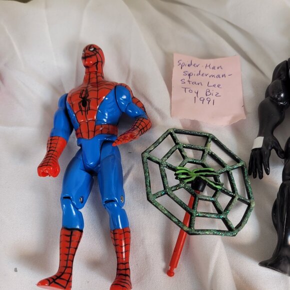 Spiderman Figure Lot of 6 NEAR MINT Venom Man-Spider Radioactive - Picture 3 of 16